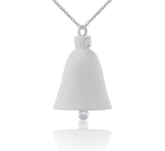 Tiny Bell Stainless Steel Pendant/Necklace Funeral Cremation Urn for Ashes - £48.06 GBP