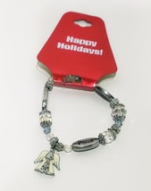 Angel Faith Hope Peace Charm Stretch Bracelet Happy Holidays Kmart 2012 - £12.38 GBP