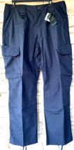 LA Police Gear Tactical Pants Ripstop  Mens 36 x 30 LAPG 12-Pocket Stretch Navy - $41.59
