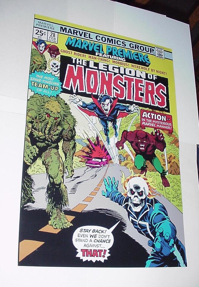 Marvel Comics Monsters Poster # 7 Legion of Ghost Rider Man-Thing ...
