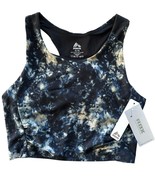 RBX Active Longline Racerback Sports Bra Size XL Blue Spatter Dye Pattern - $27.14 CAD