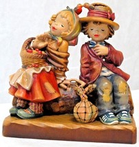 Vintage ANRI Ferrandiz 7" Hand Carved Painted Limited Edition Boy Girl Figurine - $489.85