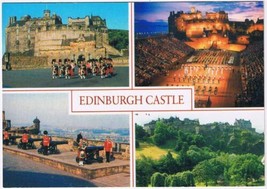 Postcard Edinburgh Castle Multi View Scotland - $3.95