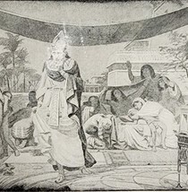 1906 The Pharaoh&#39;s Dead Son Print Story Of The Bible 8.25 X 5.75&quot; Antiqu... - $364.42 MXN