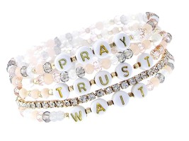 Inspirational Message Multi Strand Beaded Stackable for - £42.99 GBP