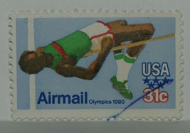 Vintage Stamps American Usa States 31 C Cent Olympics Moscow Airmail X1 B31 - £1.39 GBP
