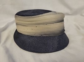 Vintage Jane Morgan Navy Blue Lady`s Hat - $8.96
