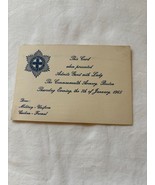 1965 Massachusetts Governors Inaugural Ball Ticket: Edward W Brooke - $362.24 MXN