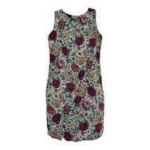 Sag Harbor Womens Brown Multicolor Floral Sleeveless Dress Size Petite S... - £10.21 GBP