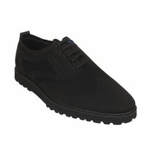 Men'S Tayno Sneaker Shoes Comfort Casual Knit Cotton Fabric #FRESHORT F Black image 4