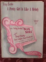 RARE Sheet Music A Pretty Girl Is Like A Melody Irving Berlin Blue Skies 1919 - £12.94 GBP