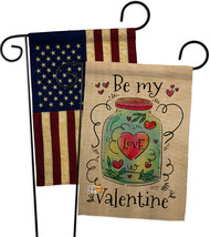 Be My Valentine - Impressions Decorative USA Vintage - Applique Garden Flags Pac - £24.61 GBP