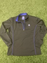 Wimbledon 1/4 Zip Mens Pullover Size Small Black The Championships Long Sleeve - £27.62 GBP