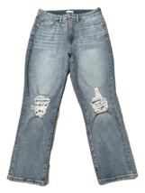 Good American Good Boy Destructed Womens Jeans 10/30 Distressed Indigo L... - $662.13 MXN