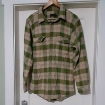 Field &amp; Stream Mens Multicolor Plaid Thick Flannel Button Shirt Size LT ... - $10.76