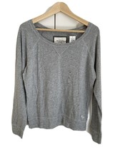 New Abercrombie &amp; Fitch Women Light Gray Round Neck Long Sleeve Light Sw... - £23.73 GBP