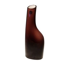 IKEA Okkso Cased Glass Bud Vase Hand Blown Purple Asymmetrical Retired 1... - £13.18 GBP