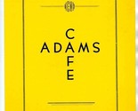 Adams Cafe Menu Waco Texas 1940&#39;s Coopers Best Coffee - £74.22 GBP
