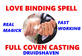 Love Binding Spell, powerful love spell, witchcraft love spell FULL COVE... - $127.97