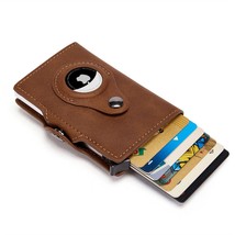 Airtag Men&#39;s Wallet New Metal Aluminum Box Case Anti-theft Swipe Credit Card Hol - £26.95 GBP