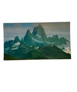 Vintage Argentina Santa Cruz Mountain Range  Topographical Postcard - £4.56 GBP