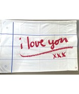 Vtg 1979 Doug Wilson Burlington Red White Blue I LOVE YOU Standard Pillo... - €15,60 EUR