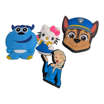 Lot of 4 Kids Cartoon Jibbitz Crocs Shoe Charms Paw Patrol Hello Kitty Elsa - $4.94