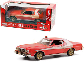 1976 Ford Gran Torino Red with White Stripe (Weathered Version) &quot;Starsky and ... - £33.86 GBP