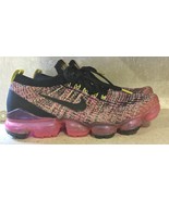 Nike Air Vapormax Flyknit 3 Women&#39;s 8.5 Multicolor Black Pink Blast AJ69... - $46.89