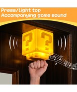 Super Mario Night Light with Sound Effects, Block Night Light,Bedside Lamp - $28.99