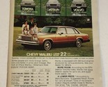 1979 Chevrolet Chevy Malibu Vintage Print Ad Advertisement pa16 - £6.96 GBP