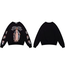 Streetwear Sweatshirt Hip Hop Pullover  Sister Print Sweatshirt Harajuku Cotton  - £119.81 GBP