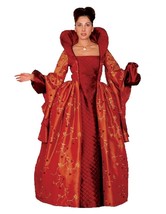 Tabi&#39;s Characters Elizabethan Queen Costume (Large) Burgundy - £327.72 GBP