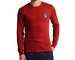 Polo Ralph Lauren Men&#39;s Waffle-Knit Pajama Shirt RL Heraldic Crest Red-S... - $29.99