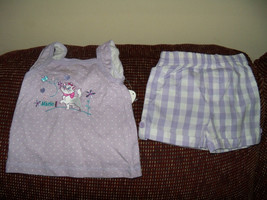 Disney Aristocrats Marie 2pc Short Outfit size 6-9 Months Girl&#39;s NEW - £11.67 GBP