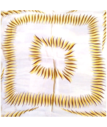 Specialty House Fine Silk Rolled Fashion Scarf Yellow Sunburst 29&quot; x 30&quot;... - $17.95