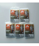 5 x Ozark Trail Clear Hooded One Size Fits Most Emergency Poncho - $9.89