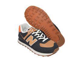 New Balance 574 Black Denim Workwear Pack Mens ML574DB2 Sneakers - £44.49 GBP