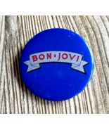 Bon Jovi Vintage 1991 Badge 1.25&quot; Pin Pinback Button Hard Rock Licensed ... - $326.49 MXN
