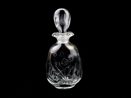 Lead Crystal Whiskey Decanter, W. Germany Made, Flower Etching, Double S... - $88.15