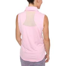 NWT BELYN KEY Petal Pink Mesh Panel Sleeveless Golf Shirt XS & XL image 2