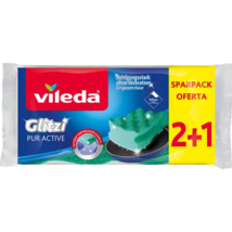 vileda Glitzi PUR ACTIVE Cleaning Sponges - Pack of 3 -FREE SHIPPING - $241.43 MXN