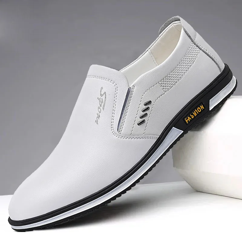 Men Casual Shoes Men Fashion Leather Shoes New Men&#39;s Comfortable Breatha... - £25.86 GBP