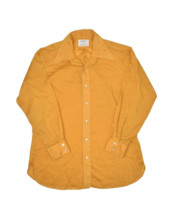 Vintage Arrow Shirt Mens M Gold 70s Button Up Shirt Traditionals Point C... - $24.04