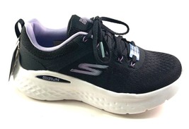 Skechers 129423 Black/Purple Go Run Lite Lace Up Fashion Sneaker - £62.48 GBP