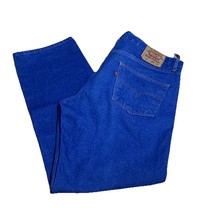 Levis 501 Jeans Mens 38x32 Blue Denim Pants Faded Straight Workwear Butt... - $33.61