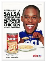 Campbell&#39;s Soup NFL New York Giants Victor Cruz 2012 Full-Page Print Magazine Ad - £7.60 GBP