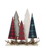 Glitzhome Wooden Christmas Tree Table Décor C210248 - £26.70 GBP
