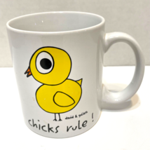 Vintage 2003 David and Goliath Chicks Rule Novelty Coffee Tea Cup Mug - £10.68 GBP