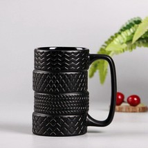 Creative Tire Mug Large Capacity Ceramic Mug Personality Tea Coffee Cup 400ml - £20.99 GBP